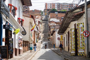 views of san gil village in santander district, colombia