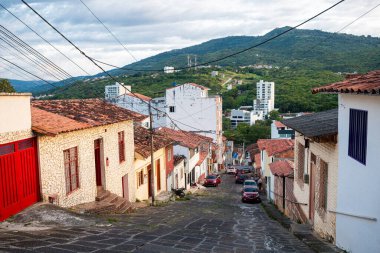 views of san gil village in santander district, colombia