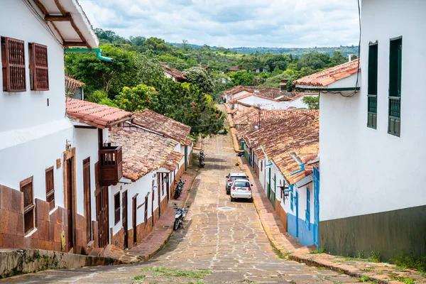 Street View Barichara Colonial Town Colombia — Fotografia de Stock