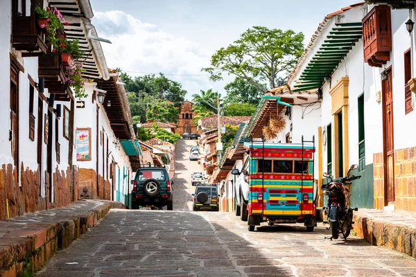 Street View Barichara Colonial Town Colombia —  Fotos de Stock