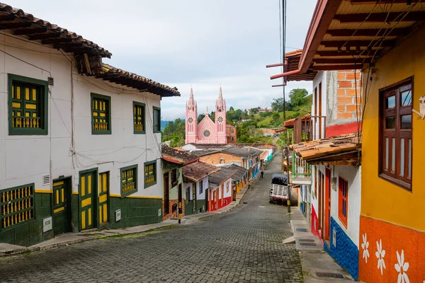 Street View Jerico Colonial Town Aintioquia Colombia —  Fotos de Stock