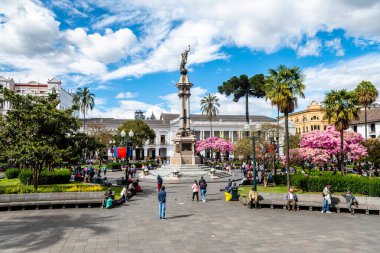 quito, ecuador. 1st september, 2022: street view of quito old town, ecuador