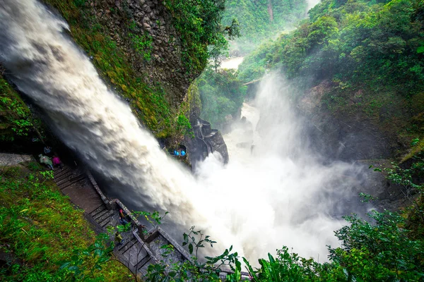 Amazing View Pailon Del Diablo Waterfall Ecuador — Photo