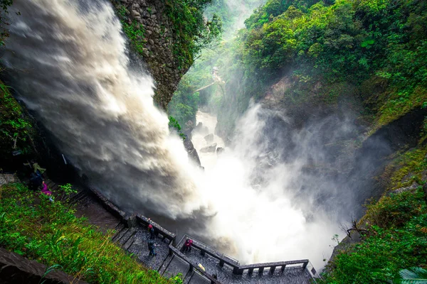 Amazing View Pailon Del Diablo Waterfall Ecuador — Photo