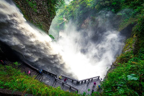 Amazing View Pailon Del Diablo Waterfall Ecuador — Fotografia de Stock