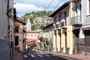 views of quito old town, ecuador