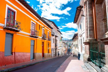 views of quito old town, ecuador