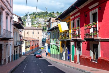 views of quito old town, ecuador