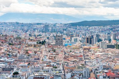 views of quito old town, ecuador