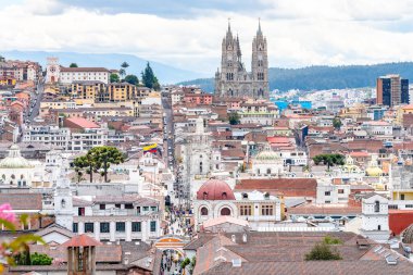views of quito old town, ecuador