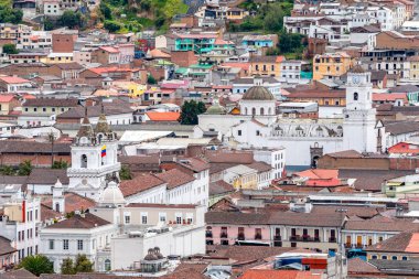 views of quito old town, ecuador