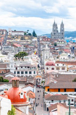 views of quito old town, ecuador