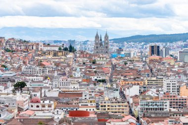 views of quito old town, ecuador