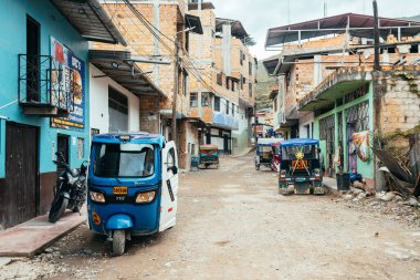 pedro ruiz, peru. 16 Eylül 2022: Amazon bölgesindeki Pedro Ruiz kasabasının manzarası, Peru