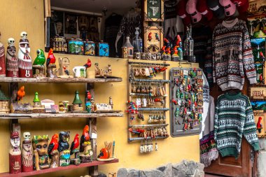 pedro ruiz, peru. 16 Eylül 2022: Peru el sanatları Pedro Ruiz mağazasında satılıyor