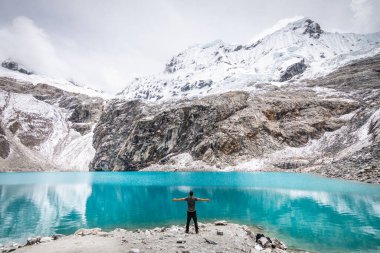 Peru And Dağları 'ndaki 69 göl manzarası, huascaran