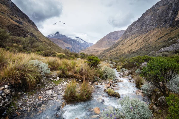 Geweldig Uitzicht Lagune Peruviaanse Andes Huascaran — Stockfoto