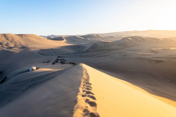 Formas Patrón Dunas Arena Del Desierto — Foto de Stock