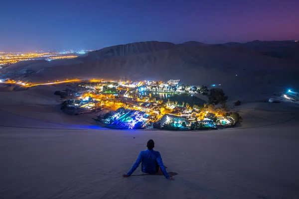 Дивовижний Вид Село Хуакачина Перу — стокове фото