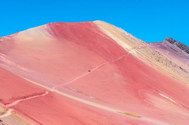 Vinicunca Dağı ve Vadisi 'nin muhteşem manzarası, Peru