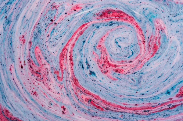 Blue and pink bath bomb swirls texture Royalty Free Stock Images