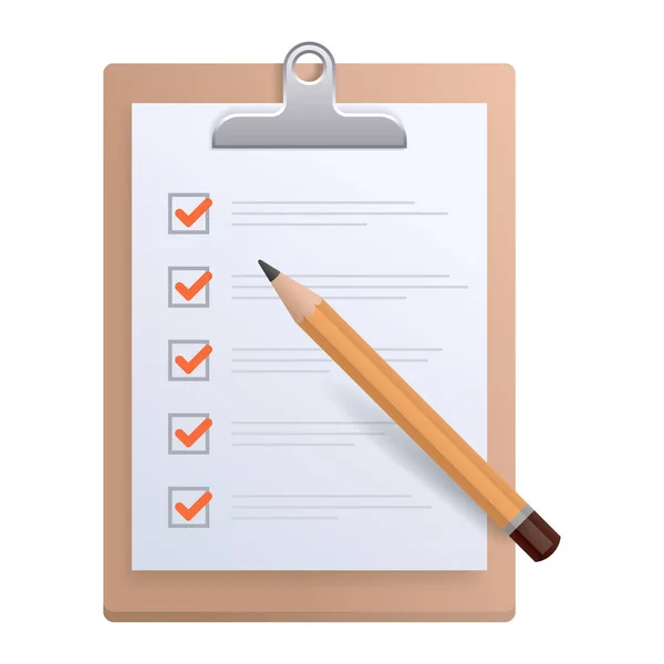 Denetim listesi veya yapılacaklar listesi ve kalem simgesi — Stok Vektör