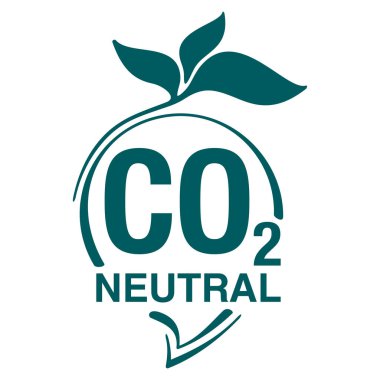 CO2 nötr rozet - net sıfır karbon ayak izi