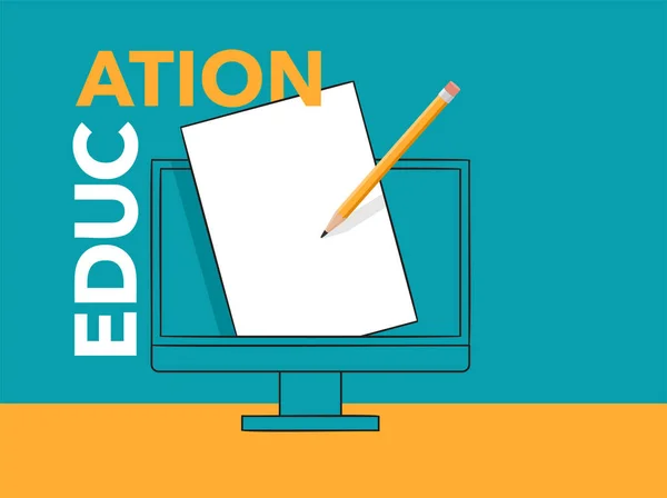 Online education and distance elearning — Stockvector
