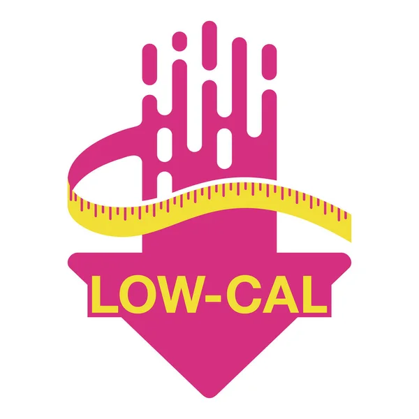 Low cal icon - Gewichtswaage mit Pfeil nach unten — Stockvektor