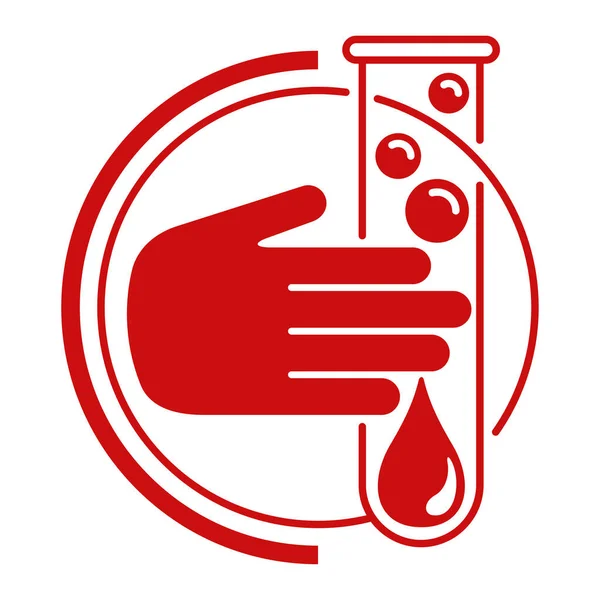 CBC Complete blood count flat icon — ストックベクタ