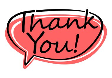Thank You Calligraphic thankful headline