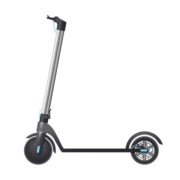 Transport Durable Kick Scooter Électrique Illustration Vectorielle Isolée — Image vectorielle