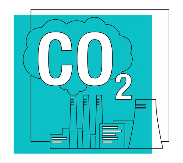 Carbon Dioxide Capture Research Net Co2 Footprint Neutralize Development Strategy — Stockový vektor