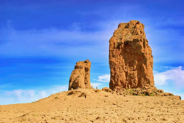 Slavná Skalní Turistická Oblast Roque Nublo Gran Canaria Kanárské Ostrovy — Stock fotografie