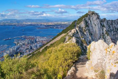 Breathtaking view from the Rock of Gibraltar, United Kingdom
