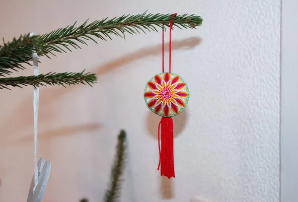 Decoración Tradicional Del Árbol Navidad Japonés — Foto de Stock