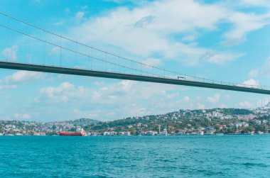 İstanbul şehir manzarası, Türkiye 'de tatil kavramı. Yolculuk için yeni yerler. Yolculuk için fikirler