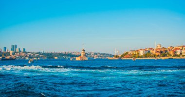 İstanbul şehir manzarası, Türkiye 'de tatil kavramı. Yolculuk için yeni yerler. Yolculuk için fikirler