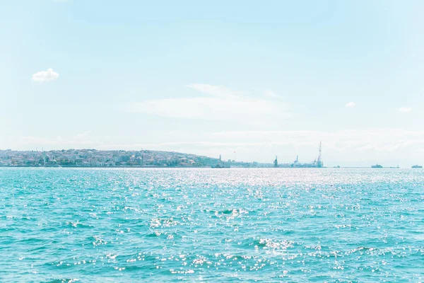 Tájkép Isztambul Város Kilátás Koncepció Nyaralás Törökországban Helyek Utazáshoz Utazási — Stock Fotó