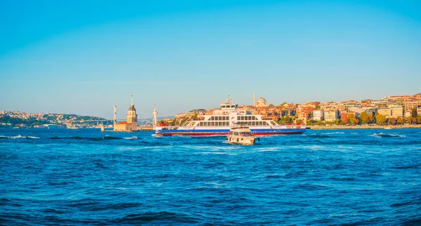 Τοπίο Κωνσταντινούπολη Απόψεις Της Πόλης Έννοια Των Διακοπών Στην Τουρκία — Φωτογραφία Αρχείου