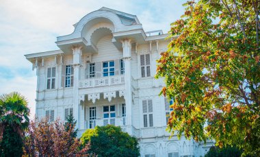 Princes Adası, tatil manzarası. Seyahat konsepti. Türkiye 'de tatil kavramı. Yolculuk için yeni yerler. Yolculuk için fikirler. Avrupa, Türkiye. 29 Eylül: Illustrative Editorial