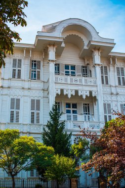 Princes Adası, tatil manzarası. Seyahat konsepti. Türkiye 'de tatil kavramı. Yolculuk için yeni yerler. Yolculuk için fikirler. Avrupa, Türkiye. 29 Eylül: Illustrative Editorial