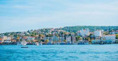 Princes Adası, tatil manzarası. Seyahat konsepti. Türkiye 'de tatil kavramı. Yolculuk için yeni yerler. Yolculuk için fikirler. Avrupa, Türkiye. 29 Eylül: Illustrative Editorial