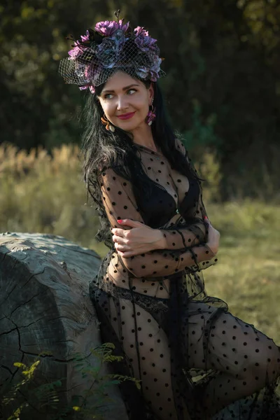 Sexy Fiesta Halloween Ideas Disfraces Atuendo Gente Bruja Buscar Damas — Foto de Stock