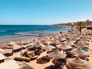 Turizm konsepti, Mısır 'da tatil detayları, Sharm el Sheikh, güzel manzara.