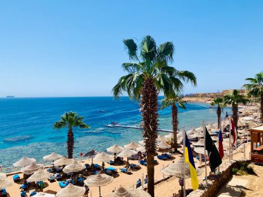 Turizm konsepti, Mısır 'da tatil detayları, Sharm el Sheikh, güzel manzara.