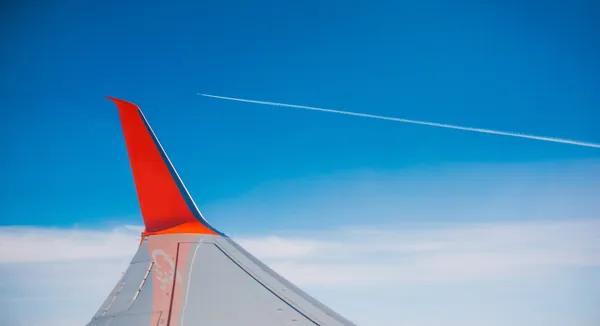 스카이라인 항공사 컨셉트 — 스톡 사진