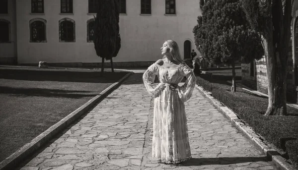 Femme Turque Dans Palais Topkapi Style Arabe Oriental Vacances Istanbul — Photo