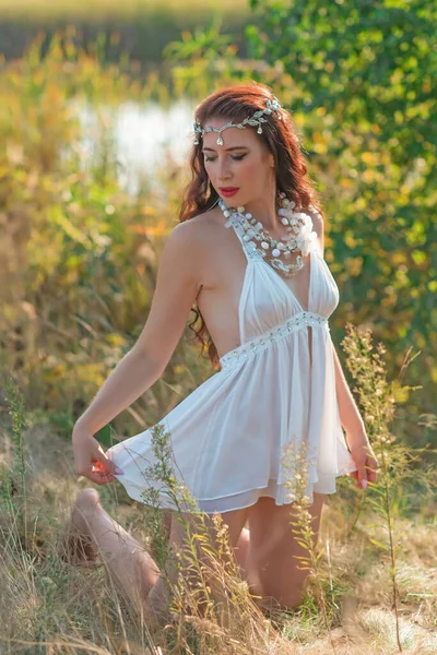 Senhora Madura Estilo Boho Estilo Vida Das Mulheres Meia Idade — Fotografia de Stock