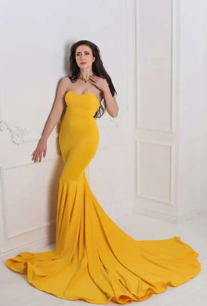 Middle Age Lady Fancy Modern Fashionable Dress Evening Dress Concept — Stockfoto
